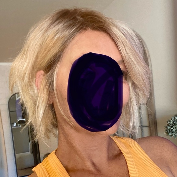 Belle Tress Rooted Blonde Short Layered Summer Bob Lace front Wig - Picture 6 of 14